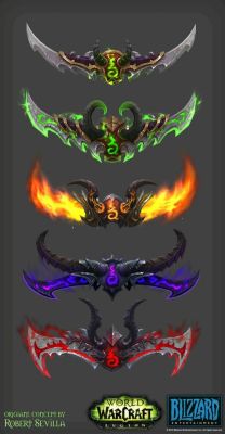 暗夜浩劫DH神器，幻化有哪些好看？（7.3浩劫恶魔猎手幻化武器）