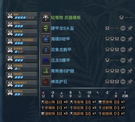 怪物猎人XX轻弩怎么配装好？（mhxx雷属性武器配装）