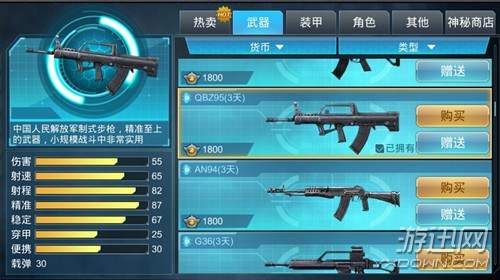 全民枪神里面的全部武器？（常见的武器资料）