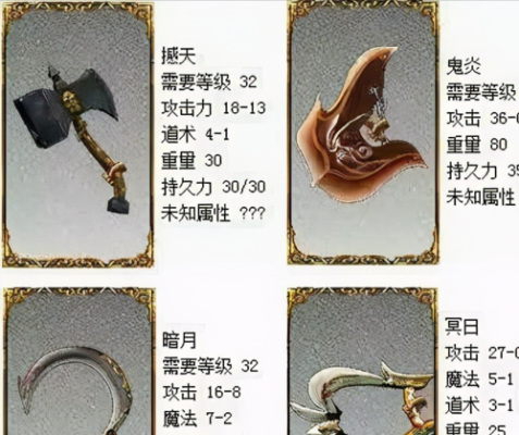 传奇世界4大凶器4大神器，是什么？还有无赦那武器绝种了？（传奇武器外观素材）