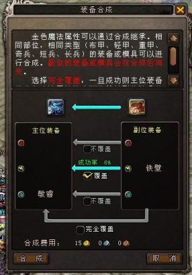 大唐无双金装部件怎么合成的？（大唐无双零刷七阶武器）