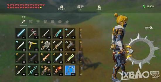荒野之息武器属性几个颜色？（电系的武器是什么颜色）