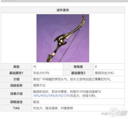 钢轮弓和澹月弓哪个适合甘雨？（弓箭武器的游戏）