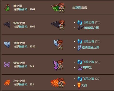 泰拉瑞亚比较厉害的翅膀怎么做？（泰拉瑞亚武器架翅膀）