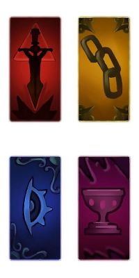 lol卡牌红黄蓝卡牌各有什么用？（武器的e卡牌黄牌）