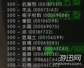 辐射4物品代码？（辐射4控制台选不中武器）