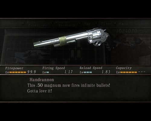 生化危机4原版所有武器？（生化危机3女主角的武器）