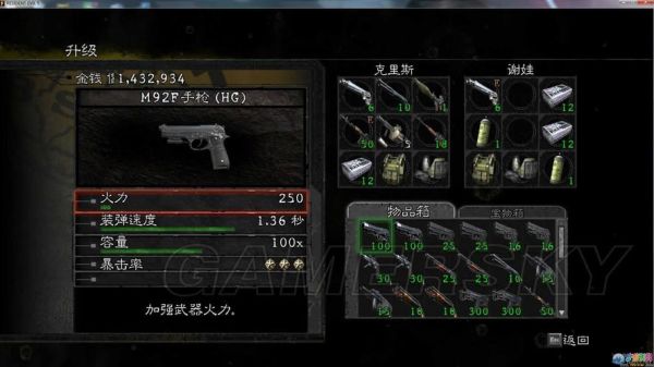 生化危机5武器怎么升级？（生化危机5用什么武器升级）
