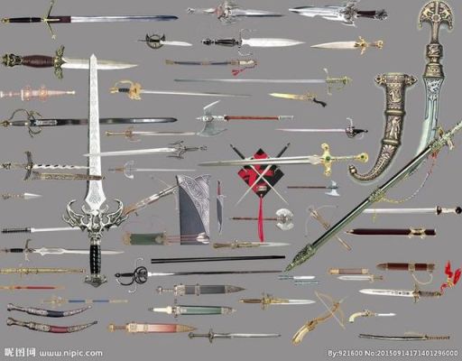 求大量刀、剑、锤、枪等的武器名称，越多越好？（刀类武器大全）