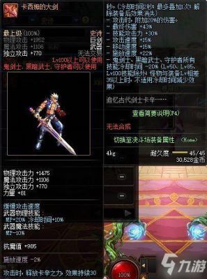 110版本剑宗用什么武器？（dnf剑宗用什么武器）